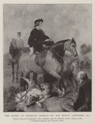 De koningin in Windsor Forest